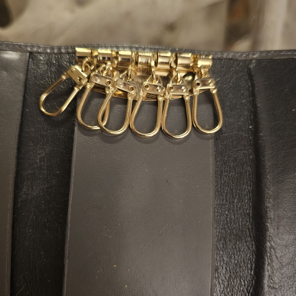 Gray Leather Key Case Phillippe Charriol - Picture 3 of 7